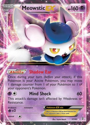 Meowstic EX 037/83  - Holofoil Generations - Ultra Rare