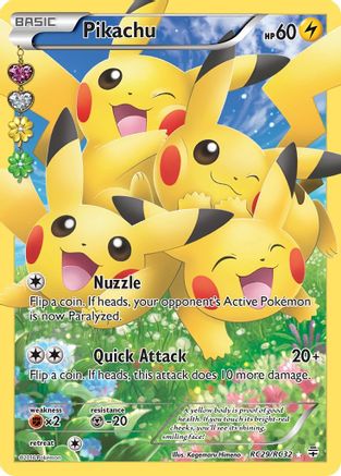 Pikachu (Full Art) RC29/RC32  - Holofoil Generations Radiant Collection - Ultra Rare