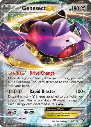 Genesect EX 064/124  - Holofoil XY  Fates Collide - Ultra Rare