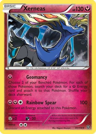 Xerneas 081/114  - Holofoil XY  Steam Siege - Holo Rare