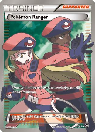 Pokemon Ranger (Full Art) 113/114  - Holofoil XY  Steam Siege - Ultra Rare