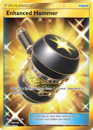 Enhanced Hammer (Secret) 162/145  - Holofoil SM  Guardians Rising - Secret Rare