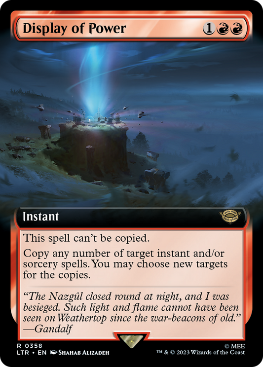 Display of Power (Extended Art) (LTR-358) - The Lord of the Rings: Tales of Middle-earth: (Extended Art) Foil