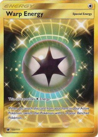 Warp Energy (Secret) 123  - Holofoil SM  Crimson Invasion - Secret Rare