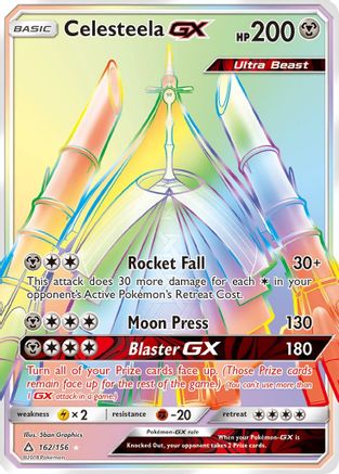Celesteela GX (Secret Rare) 162  - Holofoil SM  Ultra Prism - Secret Rare
