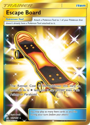 Escape Board (Secret Rare) 167  - Holofoil SM  Ultra Prism - Secret Rare