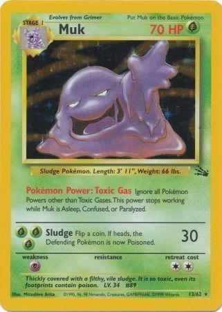 Muk (13) 013/62  - Unlimited Holofoil Fossil - Holo Rare