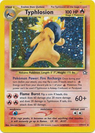 Typhlosion (17) 017/111  - Unlimited Holofoil Neo Genesis - Holo Rare
