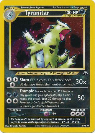 Tyranitar (12) 012/75  - Unlimited Holofoil Neo Discovery - Holo Rare