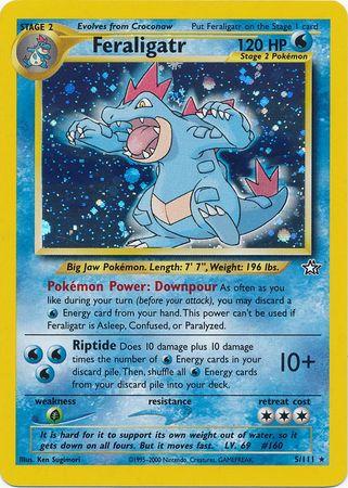 Feraligatr (5) 005/111  - Unlimited Holofoil Neo Genesis - Holo Rare