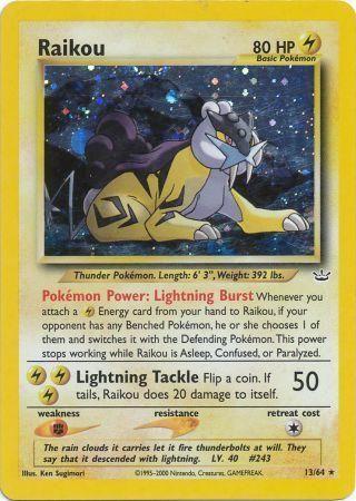 Raikou (13) 013/64  - Unlimited Holofoil Neo Revelation - Holo Rare