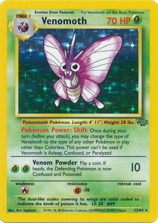 Venomoth (13) 013/64  - Unlimited Holofoil Jungle - Holo Rare