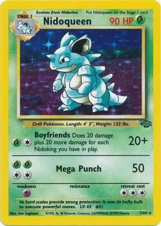 Nidoqueen (7) 007/64  - Unlimited Holofoil Jungle - Holo Rare