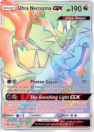 Ultra Necrozma GX (Secret) 140  - Holofoil SM  Forbidden Light - Secret Rare