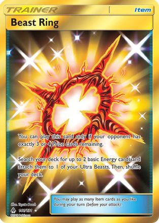 Beast Ring (Secret) 141  - Holofoil SM  Forbidden Light - Secret Rare