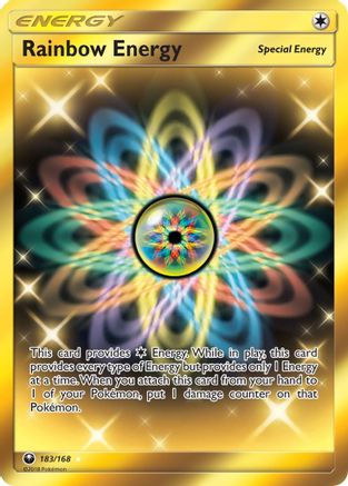Rainbow Energy (Secret) 183  - Holofoil SM  Celestial Storm - Secret Rare