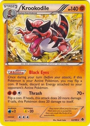Krookodile 062/098  - Holofoil Deck Exclusives - Holo Rare