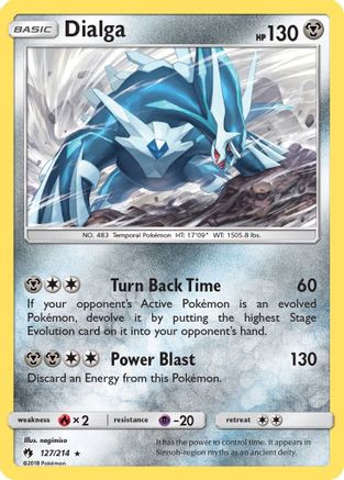 Dialga 127/214  - Holofoil SM  Lost Thunder - Holo Rare