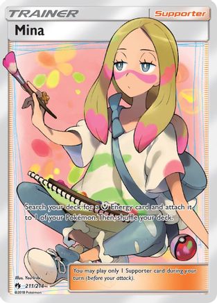 Mina (Full Art) 211  - Holofoil SM  Lost Thunder - Ultra Rare