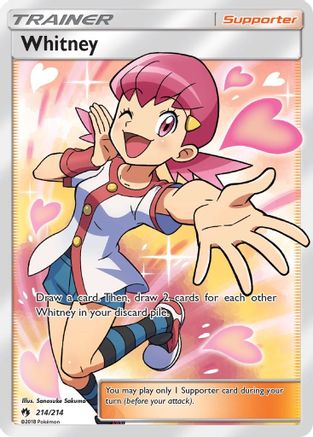 Whitney (Full Art) 214  - Holofoil SM  Lost Thunder - Ultra Rare