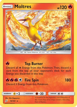 Moltres 019/181  - Reverse Holofoil SM  Team Up - Holo Rare