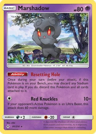 Marshadow 081/214  - Holofoil SM  Unbroken Bonds - Holo Rare