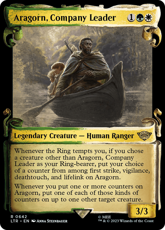 Aragorn, Company Leader (Showcase Scrolls) (LTR-642) - The Lord of the Rings: Tales of Middle-earth: (Showcase)