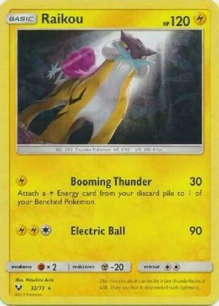 Raikou 032/73  - Holofoil Deck Exclusives - Holo Rare