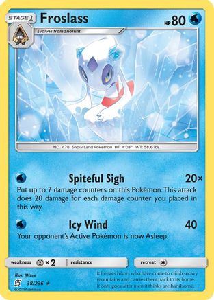 Froslass 038/236  - Reverse Holofoil SM  Unified Minds - Holo Rare