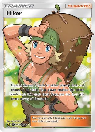 Hiker SV85/SV94  - Holofoil Hidden Fates Shiny Vault - Shiny Holo Rare