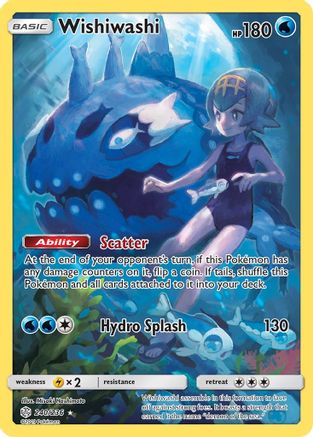 Wishiwashi (Secret) 240/236  - Holofoil SM  Cosmic Eclipse - Secret Rare