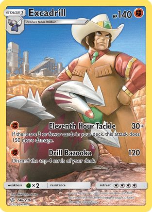 Excadrill (Secret) 246/236  - Holofoil SM  Cosmic Eclipse - Secret Rare