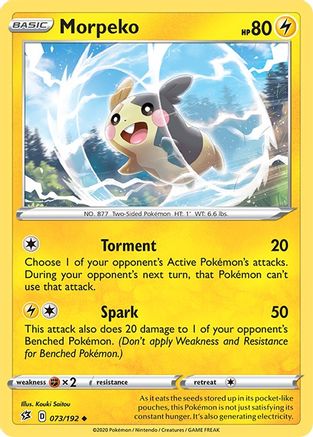 Morpeko 073/192  SWSH02 Rebel Clash - Uncommon