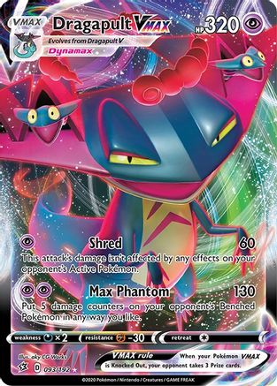 Dragapult VMAX 093/192  - Holofoil SWSH02 Rebel Clash - Ultra Rare
