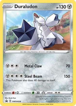 Duraludon SWSH028  - Holofoil SWSH Sword & Shield Promo Cards - Promo