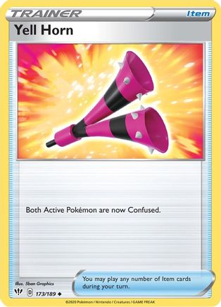 Yell Horn 173/189  SWSH03 Darkness Ablaze - Uncommon