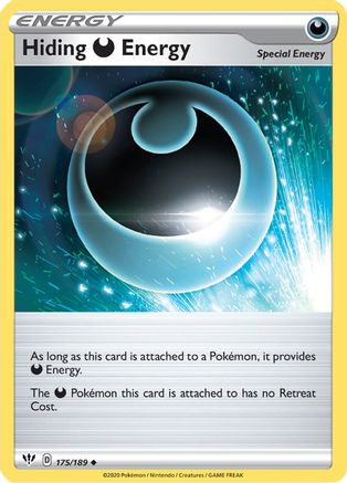 Hiding D Energy 175/189  SWSH03 Darkness Ablaze - Uncommon