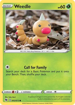 Weedle 002/73  Champions Path - Common