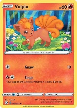 Vulpix 006/73  Champions Path - Common