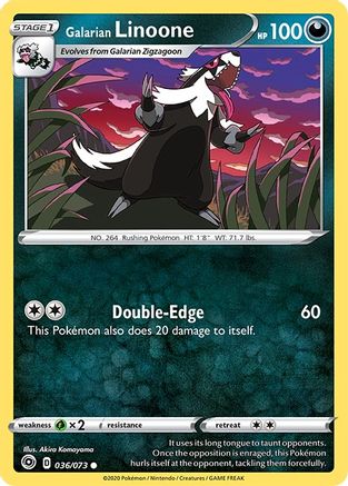 Galarian Linoone 036/73  Champions Path - Common