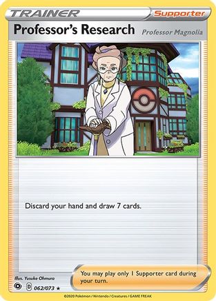 Professor's Research 062/73  - Reverse Holofoil Champions Path - Holo Rare
