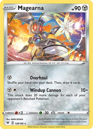 Magearna 128/185  - Reverse Holofoil SWSH04 Vivid Voltage - Holo Rare