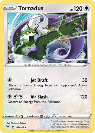 Tornadus 142/185  - Reverse Holofoil SWSH04 Vivid Voltage - Holo Rare