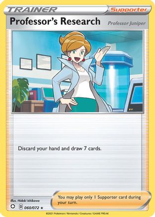 Professor's Research 060/072  - Reverse Holofoil Shining Fates - Rare