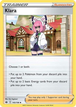Klara 145/198  SWSH06 Chilling Reign - Uncommon