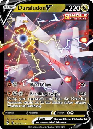 Duraludon V 122/203  - Holofoil SWSH07 Evolving Skies - Ultra Rare