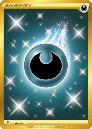 Darkness Energy (Secret) 236/203  - Holofoil SWSH07 Evolving Skies - Secret Rare
