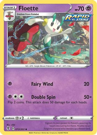 Floette 072/203  SWSH07 Evolving Skies - Uncommon