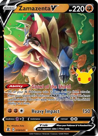 Zamazenta V 018/025  - Holofoil Celebrations - Ultra Rare