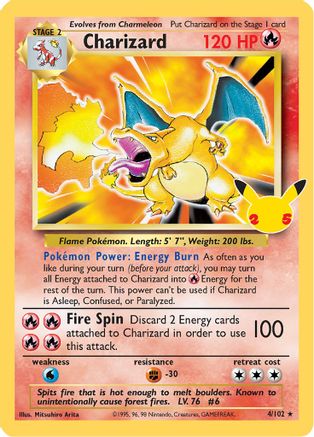 Charizard 004/102  - Holofoil Celebrations Classic Collection - Classic Collection